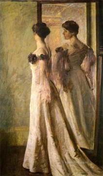 El vestido de heliotropo del pintor tonalista Joseph DeCamp Pinturas al óleo